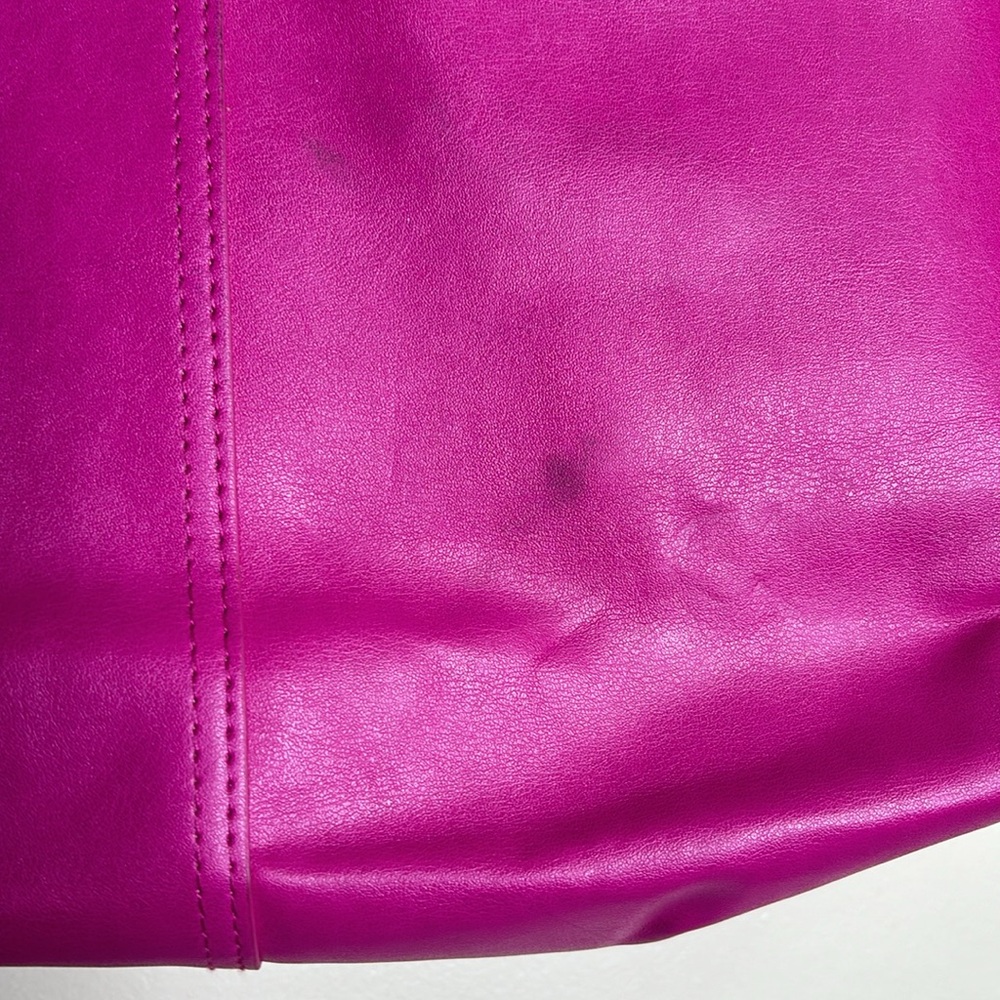 Victoria’ Secret | Bright Pink Leather Sturdy Carry Bag | Stylish Tote | Satchel - Picture 3 of 10